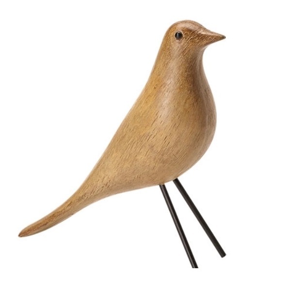 Escultura Passaro Em Poliresina 17cm Mart 13909