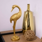 Escultura Pássaro Em Poliresina Dourado 40x14 Cm M02 - D'rossi