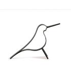 Escultura Pássaro Preto Em Metal 27 Cm - Mart