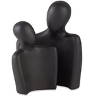 Escultura Preta Casal Em Cimento Mart