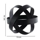 Escultura Preta Em Metal Mart 13009