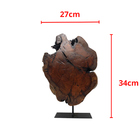 Escultura Requintada Córtex Coleção Madeira Rustica M