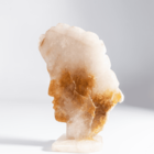 Escultura Rosto Índio Lapidado Em Citrino