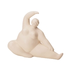 Escultura Yoga Em Cerâmica