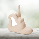 Escultura Yoga Em Cerâmica