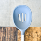 Escumadeira De Silicone 32,5cm Cool Grey/cabo Inox - Oxford