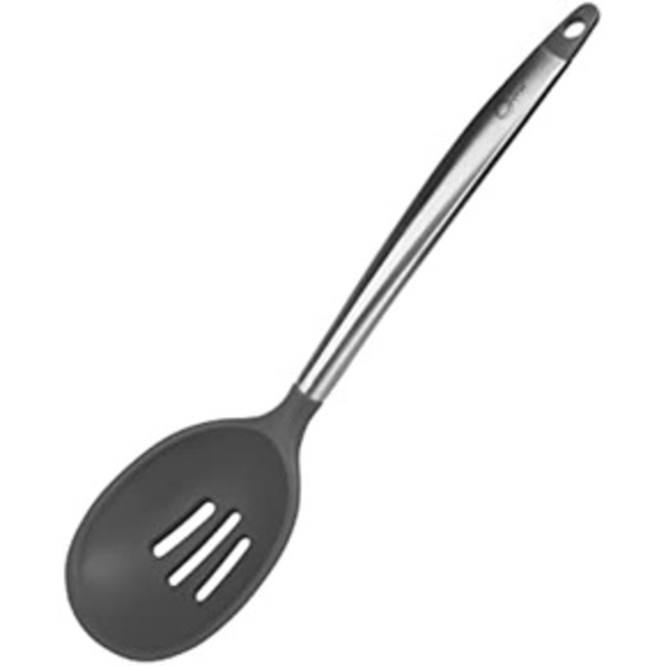 Escumadeira De Silicone 32,5cm Cool Grey/cabo Inox - Oxford