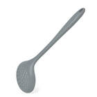 Escumadeira De Silicone Maciço Cinza 32cm