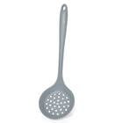 Escumadeira De Silicone Maciço Cinza 32cm