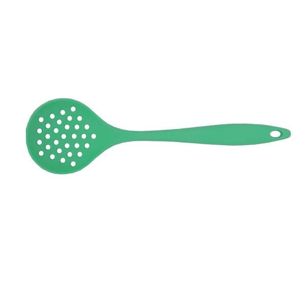 Escumadeira De Silicone Para Utensílio De Cozinha  - Verde