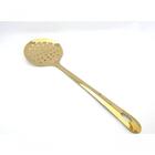 Escumadeira Dourada C/ Furo No Cabo