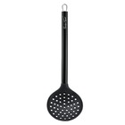 Escumadeira Silicone Black Cabo Inox Premium Henrique Fogaça