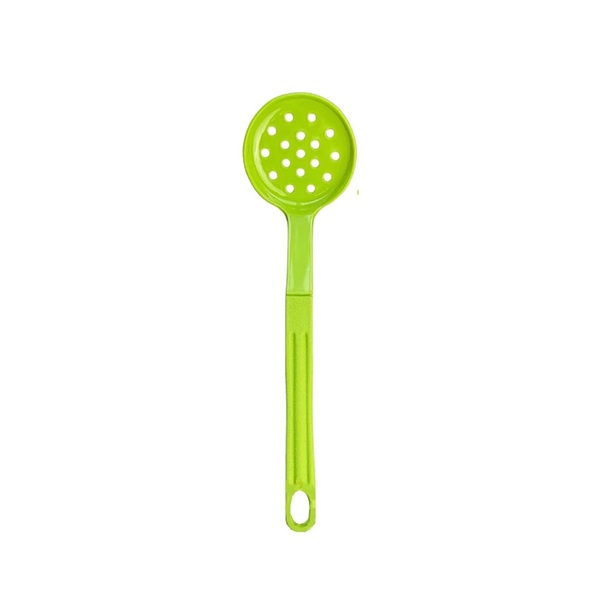 Escumadeira Talher Em Nylon Cozinha Utensílio Verde 28cm