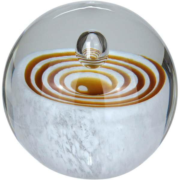 Esfera Decorativa Enfeite Casa Home&co Vidro 8x8x8cm Amarelo