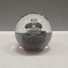 Esfera Decorativa Enfeite Casa Home&co Vidro 9x9x9cm Cinza