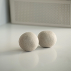 Esfera para Lavar Poupas Tecido 2 Unidades 7cm Bege Claro OU
