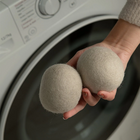 Esfera para Lavar Poupas Tecido 2 Unidades 7cm Bege Claro OU