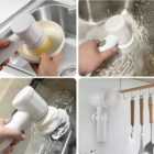 Esfregão Escova De Limpeza Elétrica Multiuso Cozinha E Banhei
