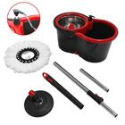 Esfregão Mop Giratório Com Balde 13l Vermelho E Preto - Power