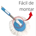 Esfregao Mop Limpeza Simplus Balde 08 Litros
