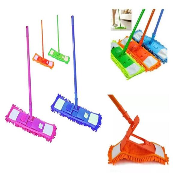 Esfregao Mop Vassoura Rodo Absorvente Microfibra Tira Po Lava
