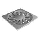 Esgoto Grelha Abre E Fecha Quadrada Titânio 4 Pol Tigre