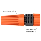 Esguicho Com Engate Rosqueado E Jato Regulável Para Mangueira