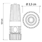 Esguicho Com Engate Rosqueado E Jato Regulável Para Mangueira