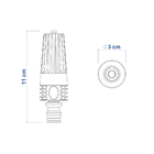 Esguicho para Engate Rápido com Jato Regulável Tramontina