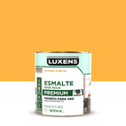 Tinta Esmalte Base Água Acetinado Amarelo 0,9L Luxens