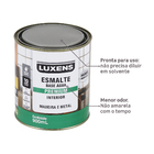 Tinta Esmalte Base Água Acetinado Pronta para Uso Branco 900ml Luxens