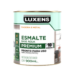 Tinta Esmalte Base Água Acetinado Pronta para Uso Platina 900ml Luxens