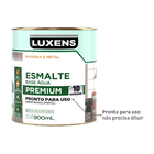Tinta Esmalte Base Água Acetinado Pronta para Uso Platina 900ml Luxens
