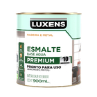 Tinta Esmalte Base Água Acetinado Pronta para Uso Preto 900ml Luxens