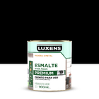 Tinta Esmalte Base Água Acetinado Pronta para Uso Preto 900ml Luxens