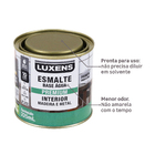 Tinta Esmalte Base Água Brilhante Pronta para Uso Branco 225ml Luxens
