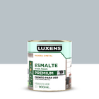 Tinta Esmalte Base Água Brilhante Pronta para Uso Cinza Médio 900ml Luxens