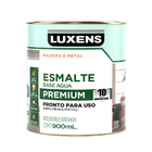 Tinta Esmalte Base Água Brilhante Pronta para Uso Platina 900ml Luxens