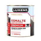 Tinta Esmalte Sintético Base Solvente Acetinado Pronta para Uso Branco 900ml Luxens