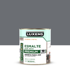 Tinta Esmalte Base Solvente Acetinado Cinza Escuro 0,9L Luxens