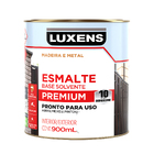 Tinta Esmalte Base Solvente Acetinado Cinza Escuro 0,9L Luxens