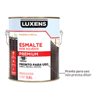 Tinta Esmalte Sintético Base Solvente Acetinado Pronta para Uso Platina 3,6L Luxens