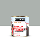 Tinta Esmalte Sintético Base Solvente Acetinado Pronta para Uso Platina 900ml Luxens