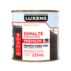 Tinta Esmalte Sintético Base Solvente Acetinado Pronta para Uso Preto 225ml Luxens