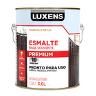 Tinta Esmalte Sintético Base Solvente Acetinado Pronta para Uso Verde Colonial 3,6L Luxens