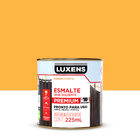 Tinta Esmalte Sintético Base Solvente Brilhante Pronta para Uso Amarelo 225ml Luxens
