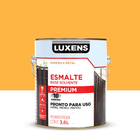 Tinta Esmalte Sintético Base Solvente Brilhante Pronta para Uso Amarelo 3,6L Luxens