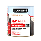 Tinta Esmalte Sintético Base Solvente Brilhante Pronta para Uso Branco 900ml Luxens