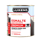 Tinta Esmalte Sintético Base Solvente Brilhante Pronta para Uso Branco Gelo 900ml Luxens