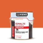Tinta Esmalte Sintético Base Solvente Brilhante Pronta para Uso Laranja 3,6L Luxens